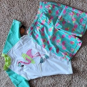 Gymboree swim outfit, unisex, 12